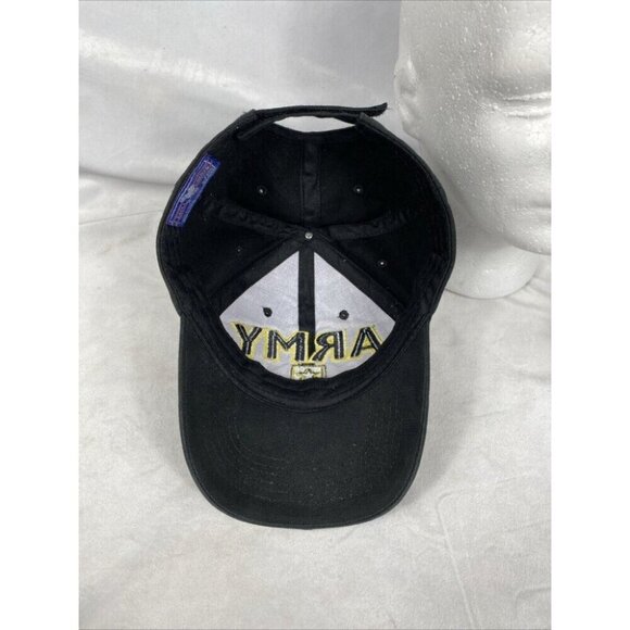 Eagle Crest Hat U.S. Army Cap Adult Black/Yellow Adjustable Hook & Loop - Picture 7 of 10